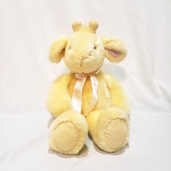 Jellybean Giraffe Rattle Yellow Plush Stuffed Animal 15" Russ Toy 3692 Corduroy - Picture 1 of 8